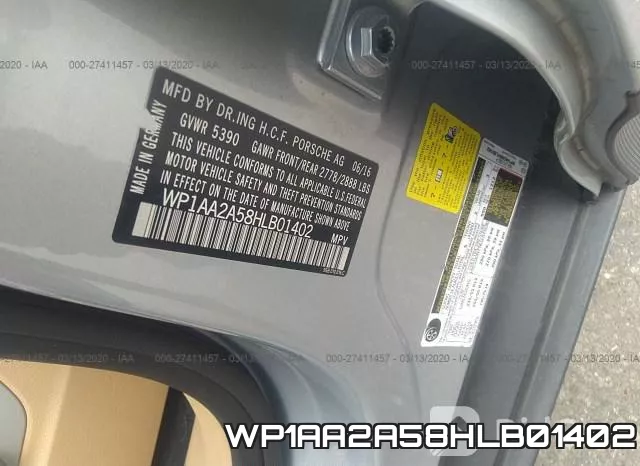 WP1AA2A58HLB01402 фото 10