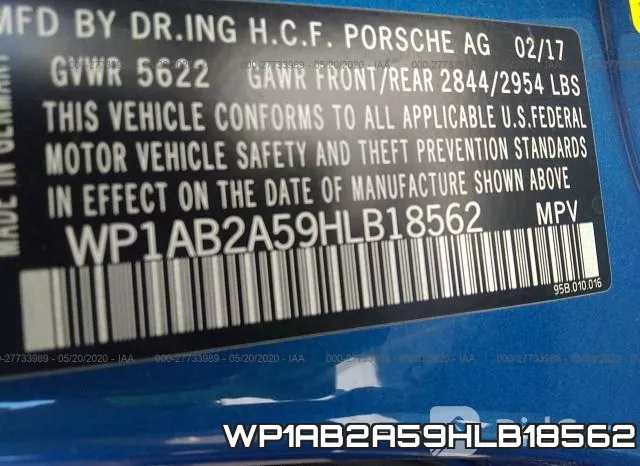WP1AB2A59HLB18562 фото 10