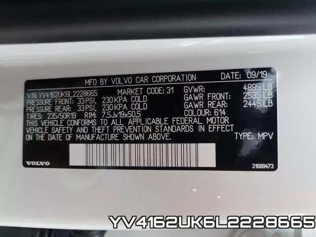 YV4162UK6L2228665 фото 2