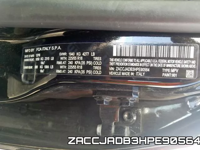 ZACCJADB3HPE90564 фото 2