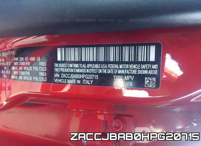 ZACCJBAB0HPG20715 фото 10