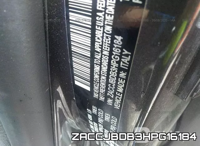 ZACCJBDB3HPG16184 фото 10