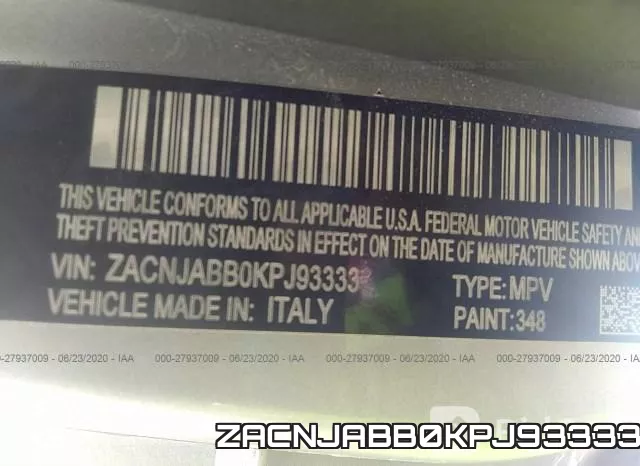 ZACNJABB0KPJ93333 фото 10