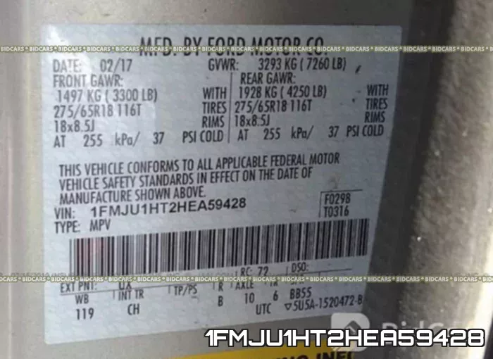 1FMJU1HT2HEA59428 фото 9