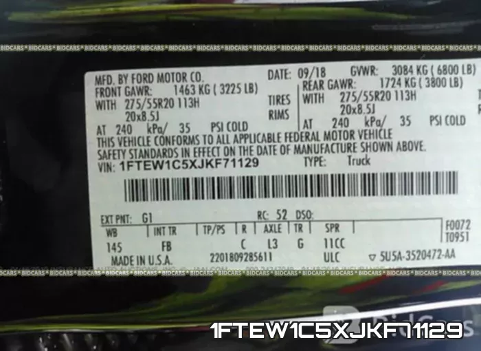 1FTEW1C5XJKF71129 фото 10