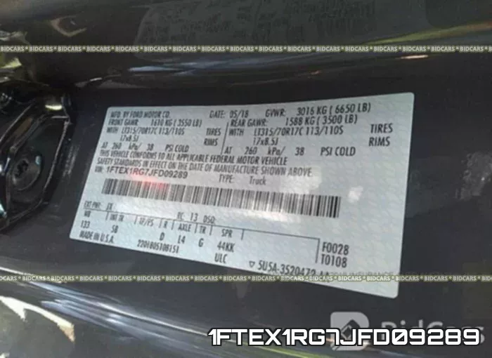 1FTEX1RG7JFD09289 фото 10