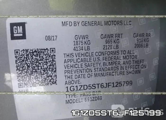 1G1ZD5ST6JF125799 фото 10