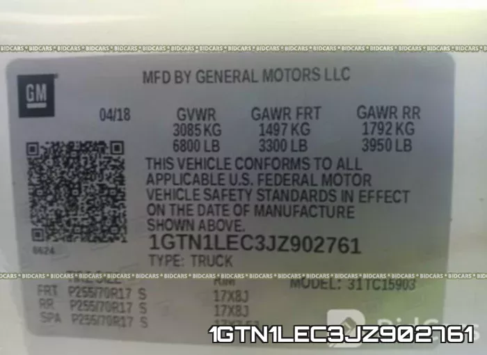 1GTN1LEC3JZ902761 фото 10