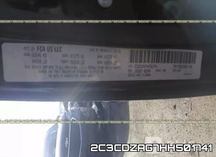 2C3CDZAG7HH501741 фото 10