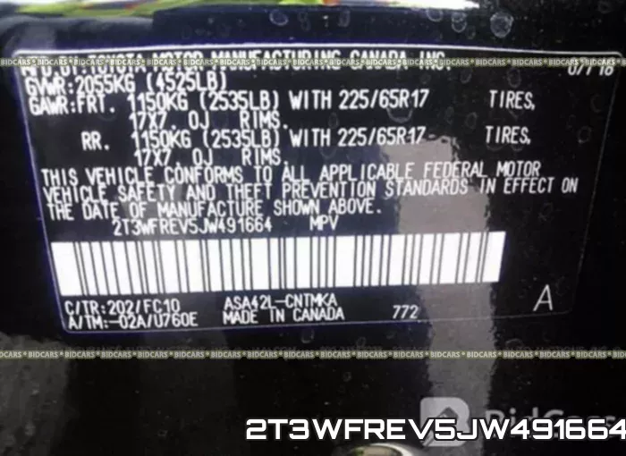 2T3WFREV5JW491664 фото 10