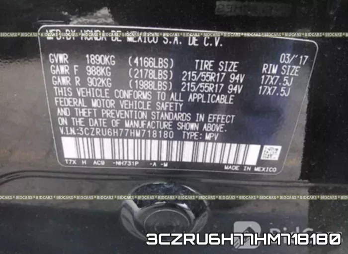 3CZRU6H77HM718180 фото 10