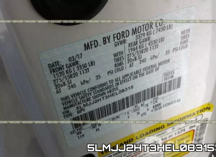 5LMJJ2HT3HEL08315 фото 10