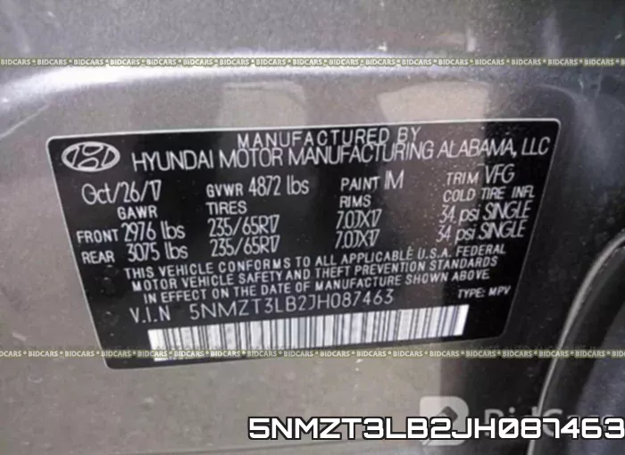 5NMZT3LB2JH087463 фото 10