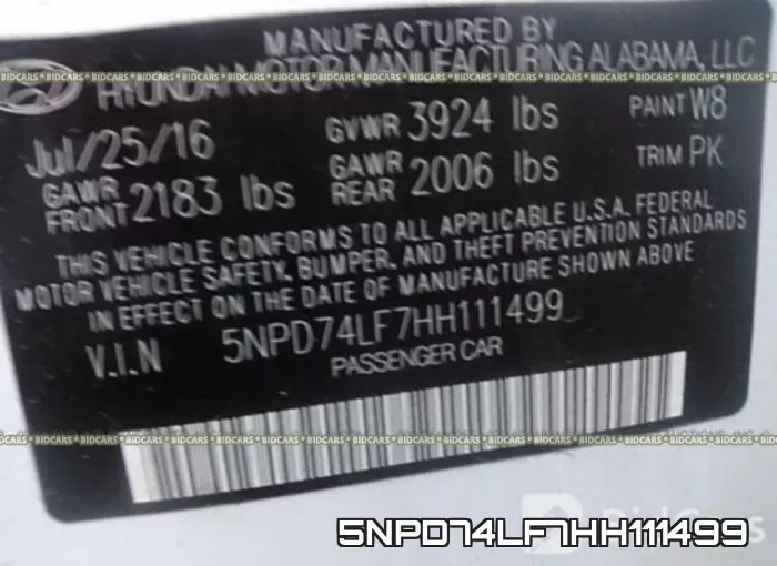 5NPD74LF7HH111499 фото 10