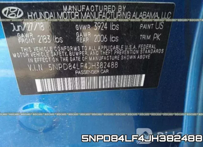 5NPD84LF4JH382488 фото 9