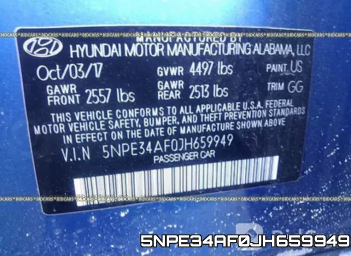5NPE34AF0JH659949 фото 10