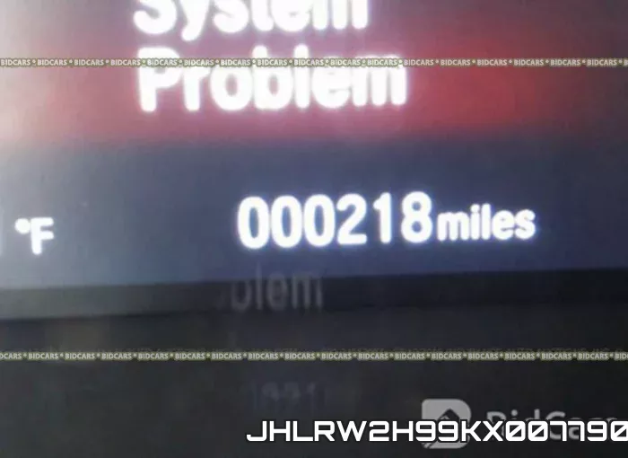 JHLRW2H99KX007790 фото 8
