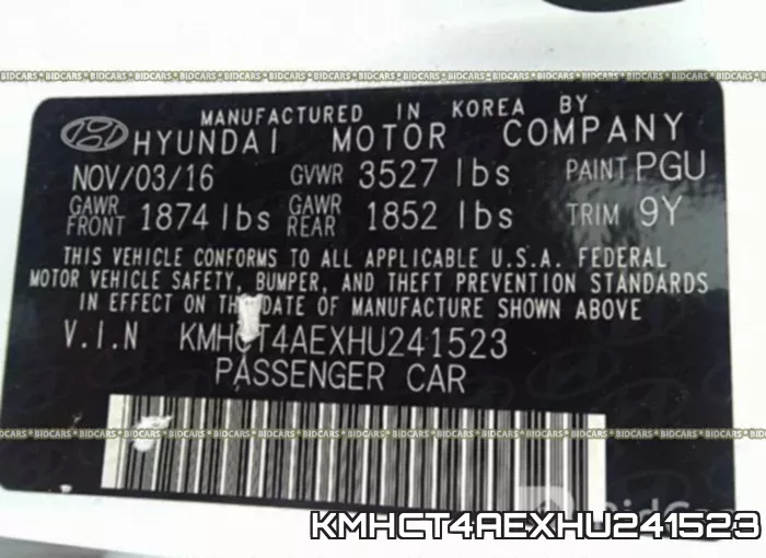 KMHCT4AEXHU241523 фото 10