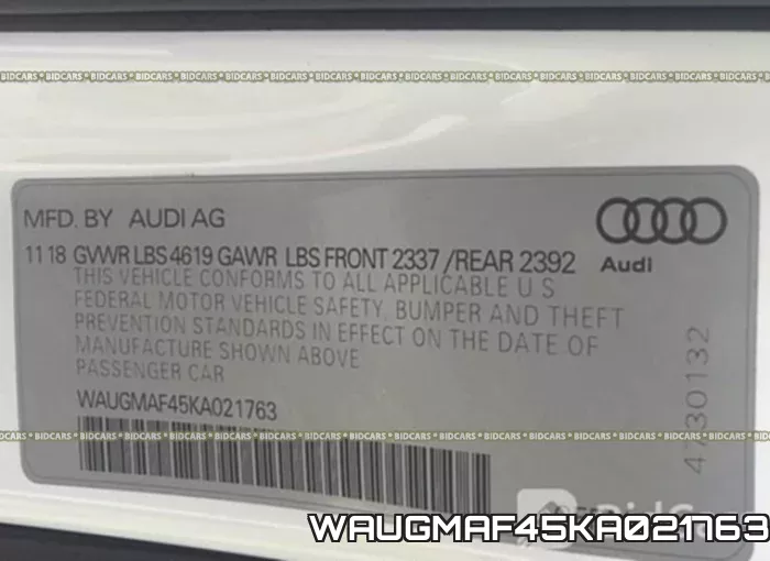 WAUGMAF45KA021763 фото 10