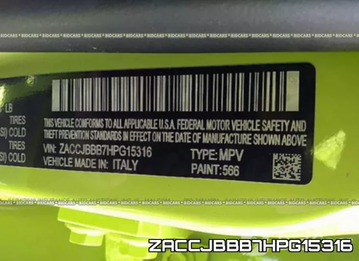 ZACCJBBB7HPG15316 фото 10