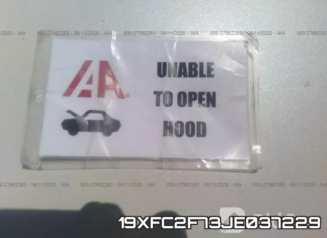 19XFC2F73JE037229 фото 2