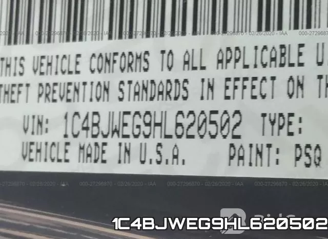 1C4BJWEG9HL620502 фото 10