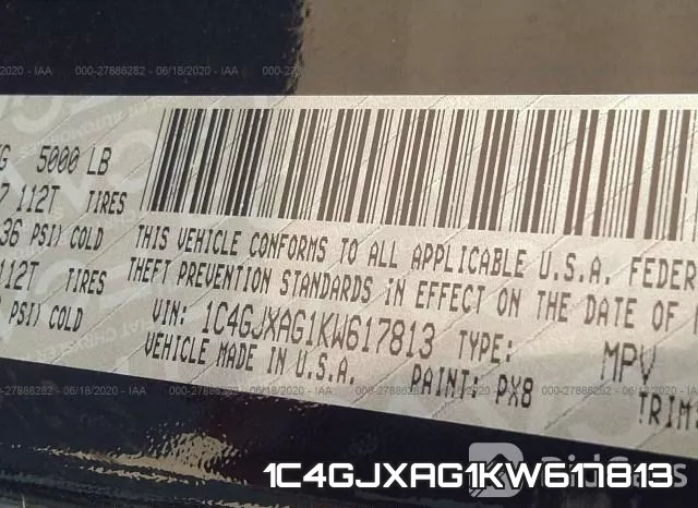 1C4GJXAG1KW617813 фото 10