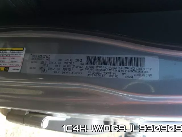 1C4HJWDG9JL930909 фото 2