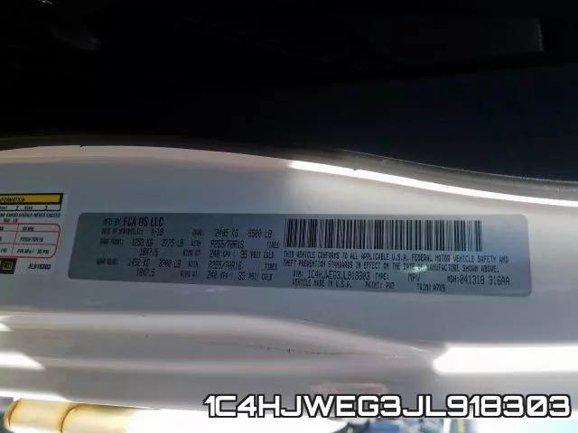 1C4HJWEG3JL918303 фото 2