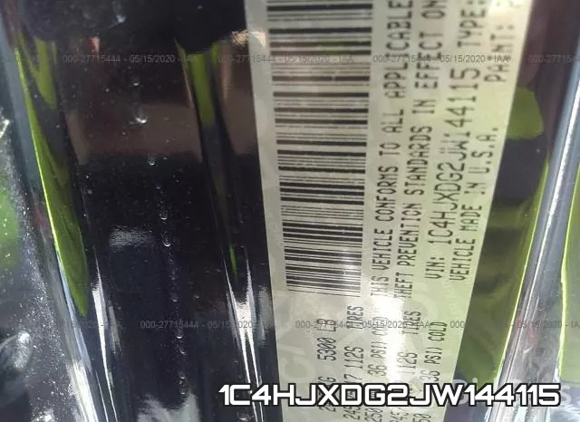1C4HJXDG2JW144115 фото 10