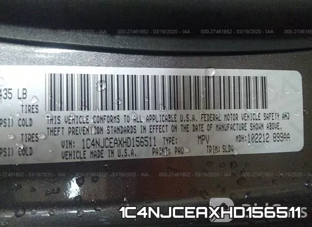 1C4NJCEAXHD156511 фото 10