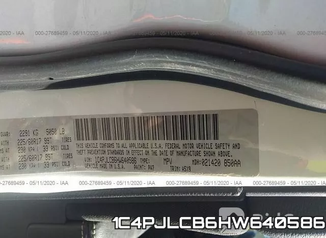1C4PJLCB6HW640586 фото 10