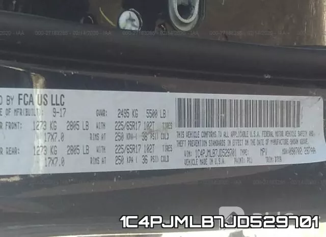 1C4PJMLB7JD529701 фото 10