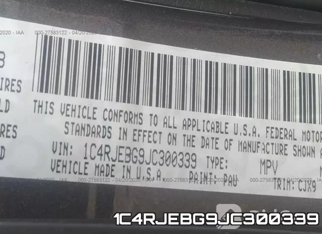 1C4RJEBG9JC300339 фото 10