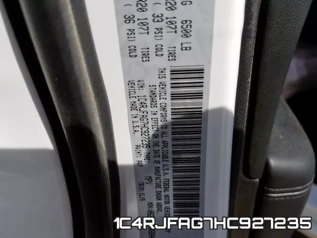 1C4RJFAG7HC927235 фото 2