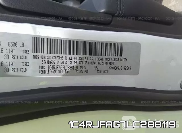 1C4RJFAG7LC288119 фото 10