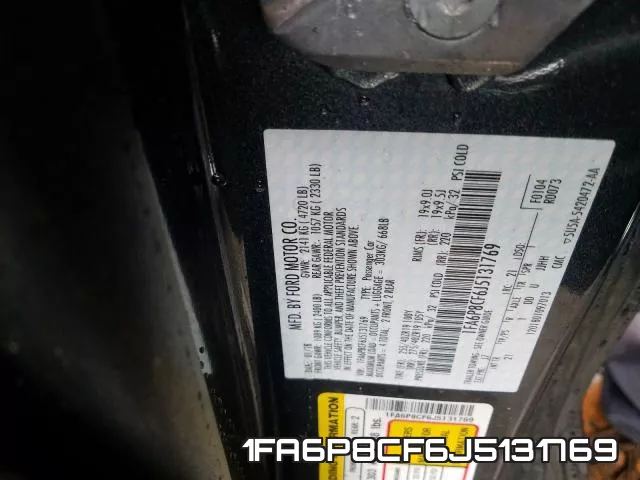 1FA6P8CF6J5131769 фото 2