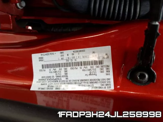 1FADP3H24JL258998 фото 2