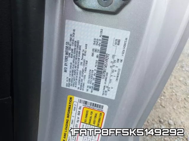 1FATP8FF5K5149292 фото 2