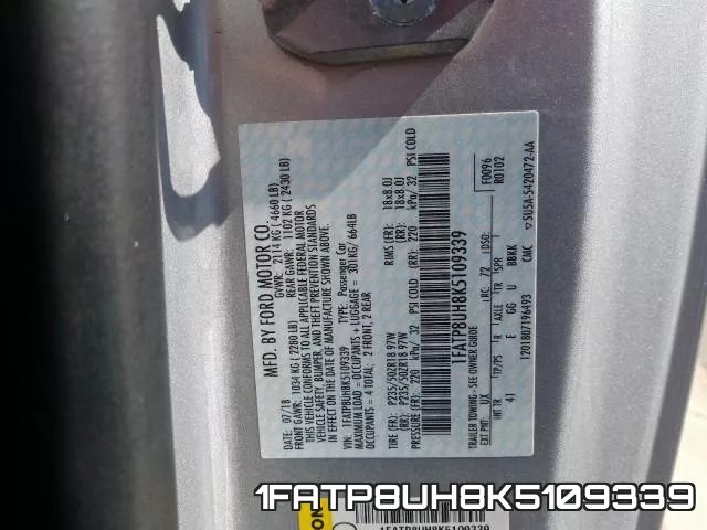 1FATP8UH8K5109339 фото 2