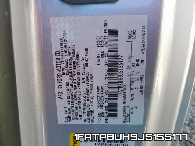 1FATP8UH9J5155177 фото 2