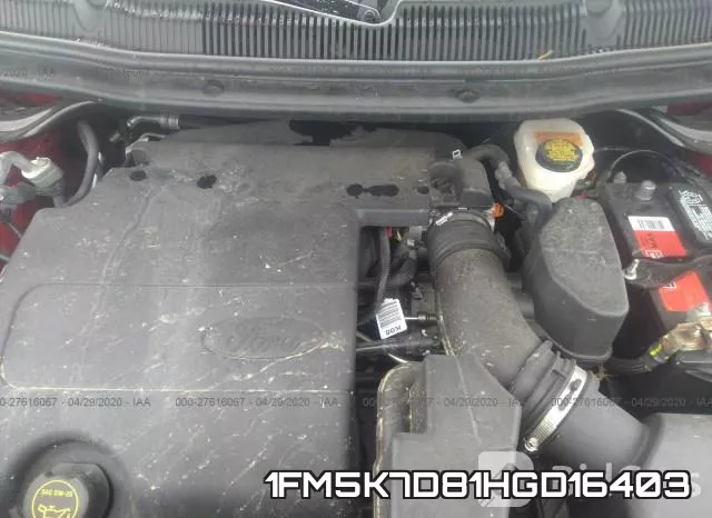 1FM5K7D81HGD16403 фото 2