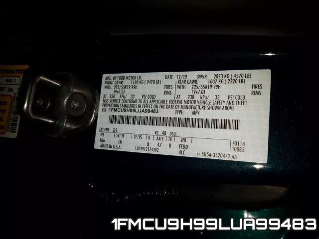 1FMCU9H99LUA99483 фото 2