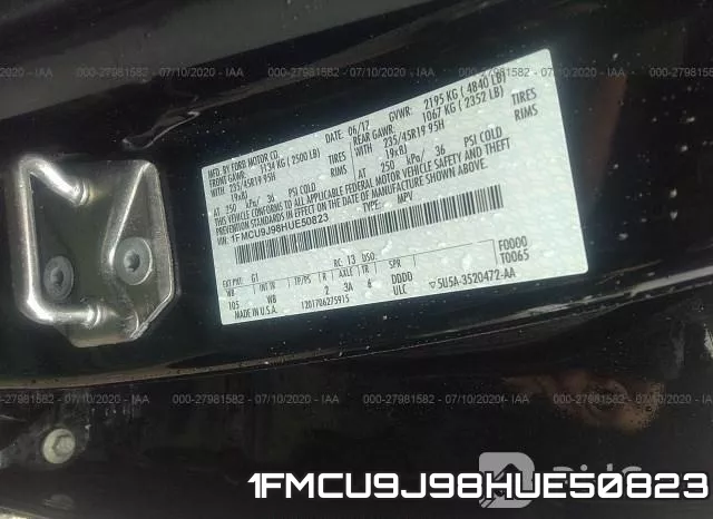 1FMCU9J98HUE50823 фото 10