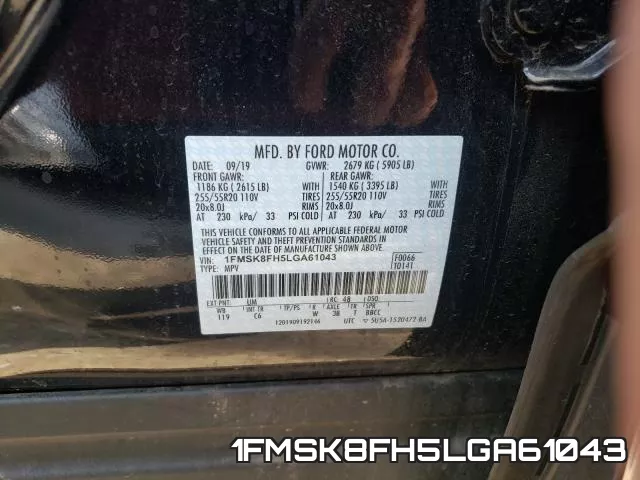1FMSK8FH5LGA61043 фото 2