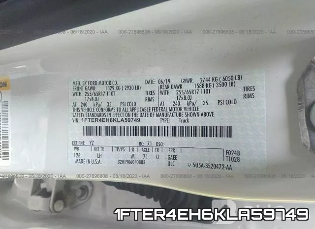 1FTER4EH6KLA59749 фото 10
