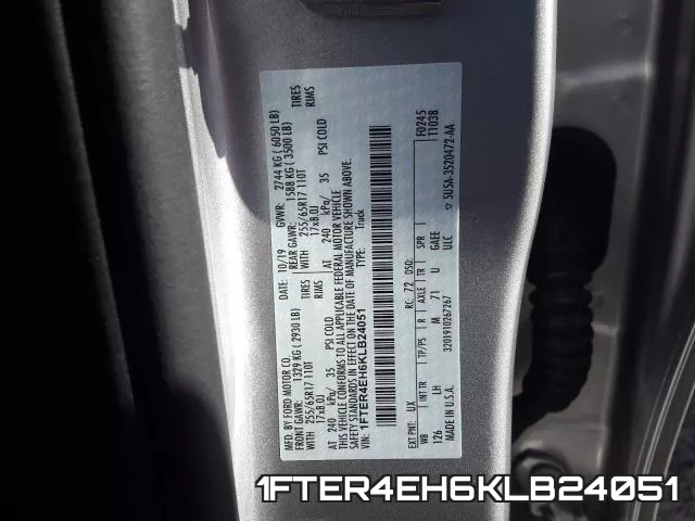 1FTER4EH6KLB24051 фото 2