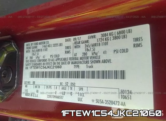 1FTEW1C54JKC21060 фото 10