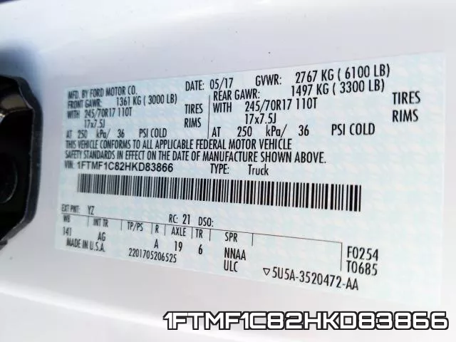 1FTMF1C82HKD83866 фото 2