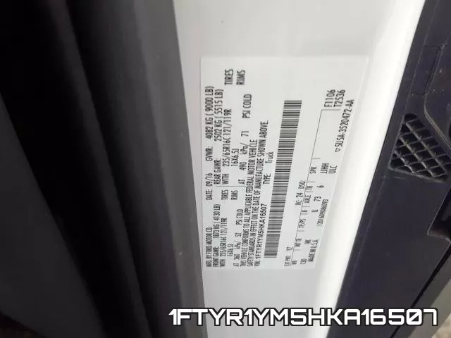 1FTYR1YM5HKA16507 фото 2